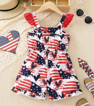 Load image into Gallery viewer, Americana Heart Romper