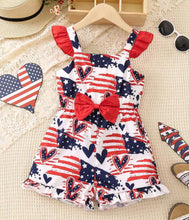 Load image into Gallery viewer, Americana Heart Romper