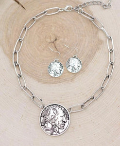 Big chain Buffalo nickel set