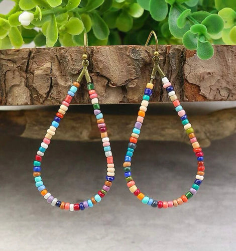 Beaded Teardrop earrings