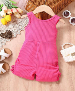 Side ruched romper