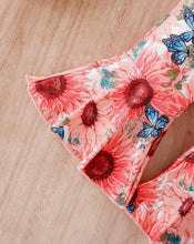 Load image into Gallery viewer, Ruffled cami floral pant set