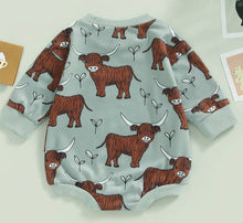 Load image into Gallery viewer, Highland Cow Onesie