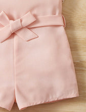 Load image into Gallery viewer, Pink puff sleeve romper