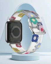 Load image into Gallery viewer, Flower silicone Apple Watch bands