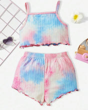 Load image into Gallery viewer, Lettuce trim cami tye dye outfit