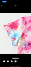 Load image into Gallery viewer, Tye dye kids life short outfit