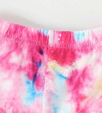 Load image into Gallery viewer, Tye dye kids life short outfit