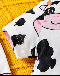 Cow Romper/Bib