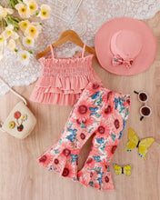 Load image into Gallery viewer, Ruffled cami floral pant set