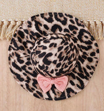 Load image into Gallery viewer, Leopard frill trim dress and hat