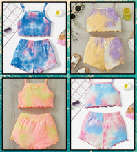 Load image into Gallery viewer, Lettuce trim cami tye dye outfit