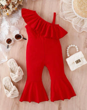 Load image into Gallery viewer, Ruffled flare jumpsuit