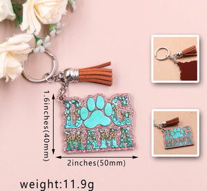 Dog Mama key chain