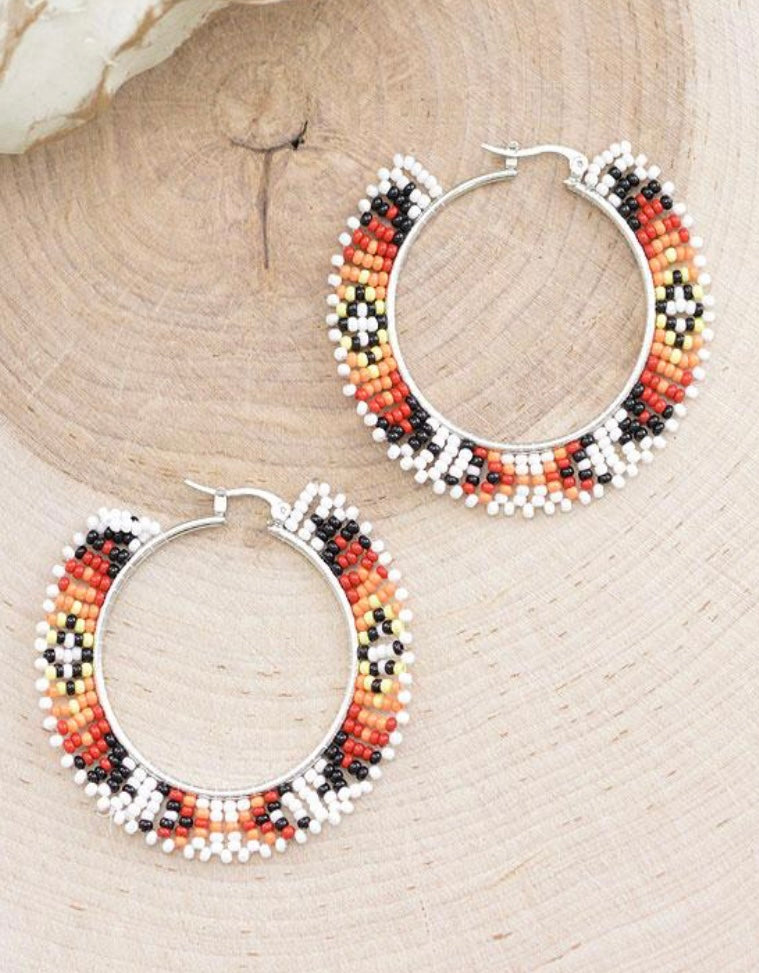 Seed Bead hoops