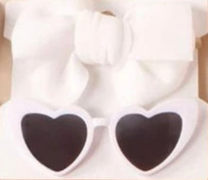 Heart Headwrap/sunglasses set