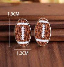 Load image into Gallery viewer, Football post earrings