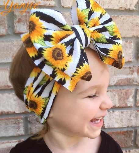 Sunflower striped headwrap