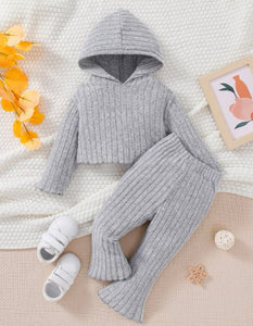 Ribbed Hooded Sweatsuit