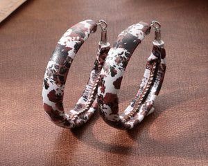 Leopard Pattern hoops