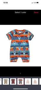 Boys Western Romper