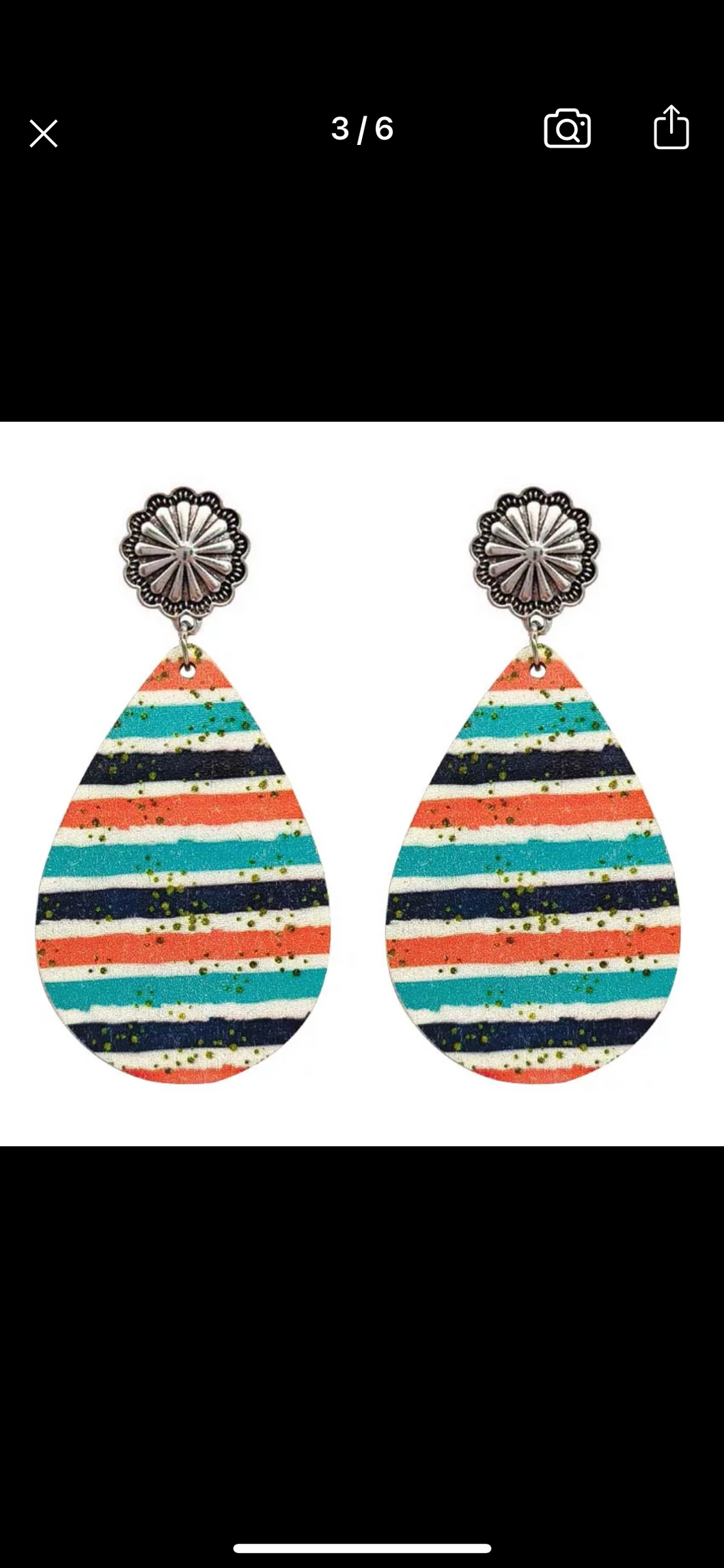 Concho Wooden earrings