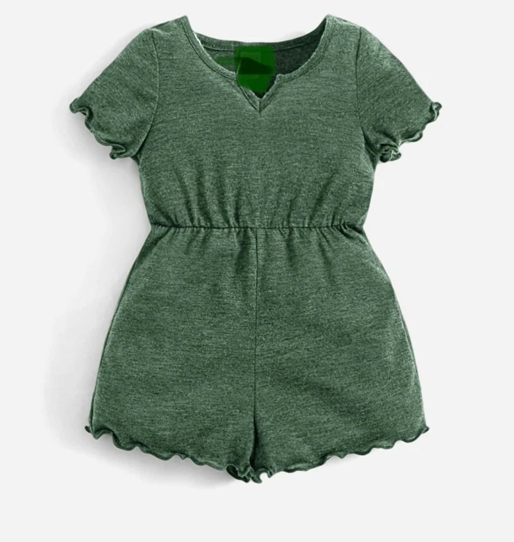 Lettuce trim Romper