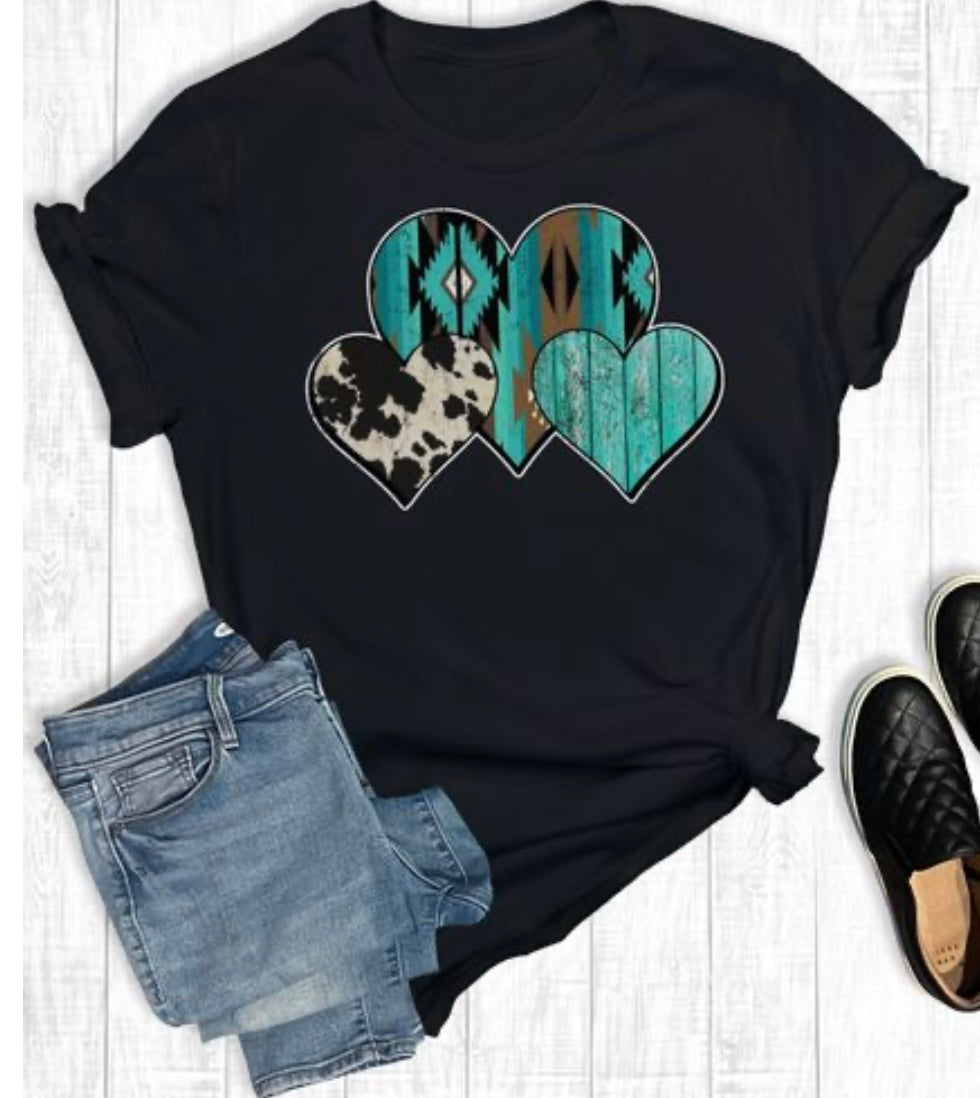 Western Hearts tee