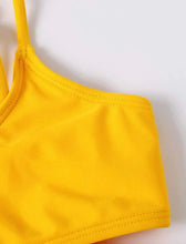 Load image into Gallery viewer, 3 pc sunflower bikini set