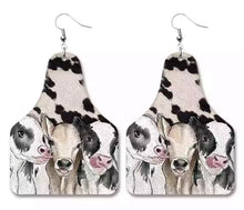 Load image into Gallery viewer, Cattle tag earrings