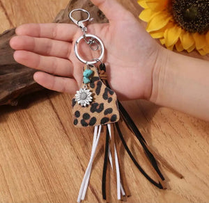 Sunflower Charm key chain