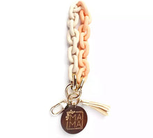 Load image into Gallery viewer, Mama charm chain key wristlet