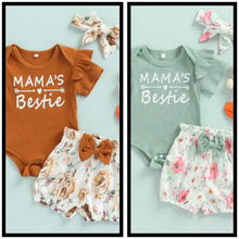 Load image into Gallery viewer, 3 pc Mama’s Bestie outfit