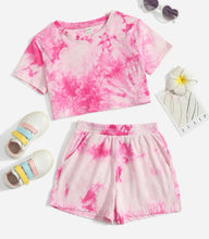 Load image into Gallery viewer, Tye-dye short outfits