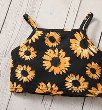 Load image into Gallery viewer, Sunflower cami short outfit