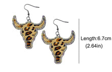 Load image into Gallery viewer, Bling Steerhead earrings