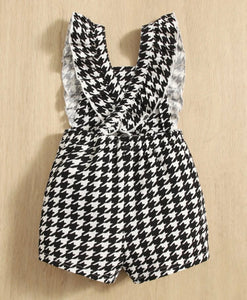 Houndstooth Short Romper