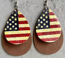 Load image into Gallery viewer, Vintage Flag earrings