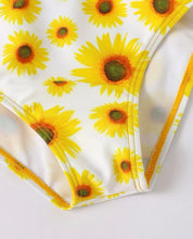Load image into Gallery viewer, 3 pc sunflower bikini set