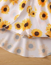 Load image into Gallery viewer, Sunflower Ruffled Romper