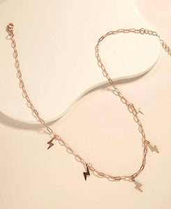 Lightening charm necklace