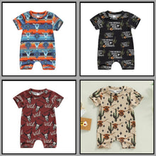 Load image into Gallery viewer, Boys Western Romper