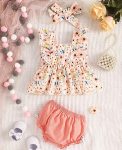 Spring Floral Bummie set