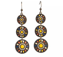 Load image into Gallery viewer, Small concho dangle earrings