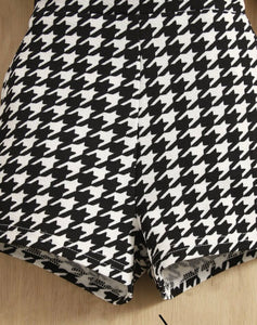 Houndstooth Short Romper