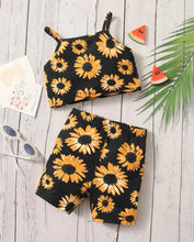 Load image into Gallery viewer, Sunflower cami short outfit