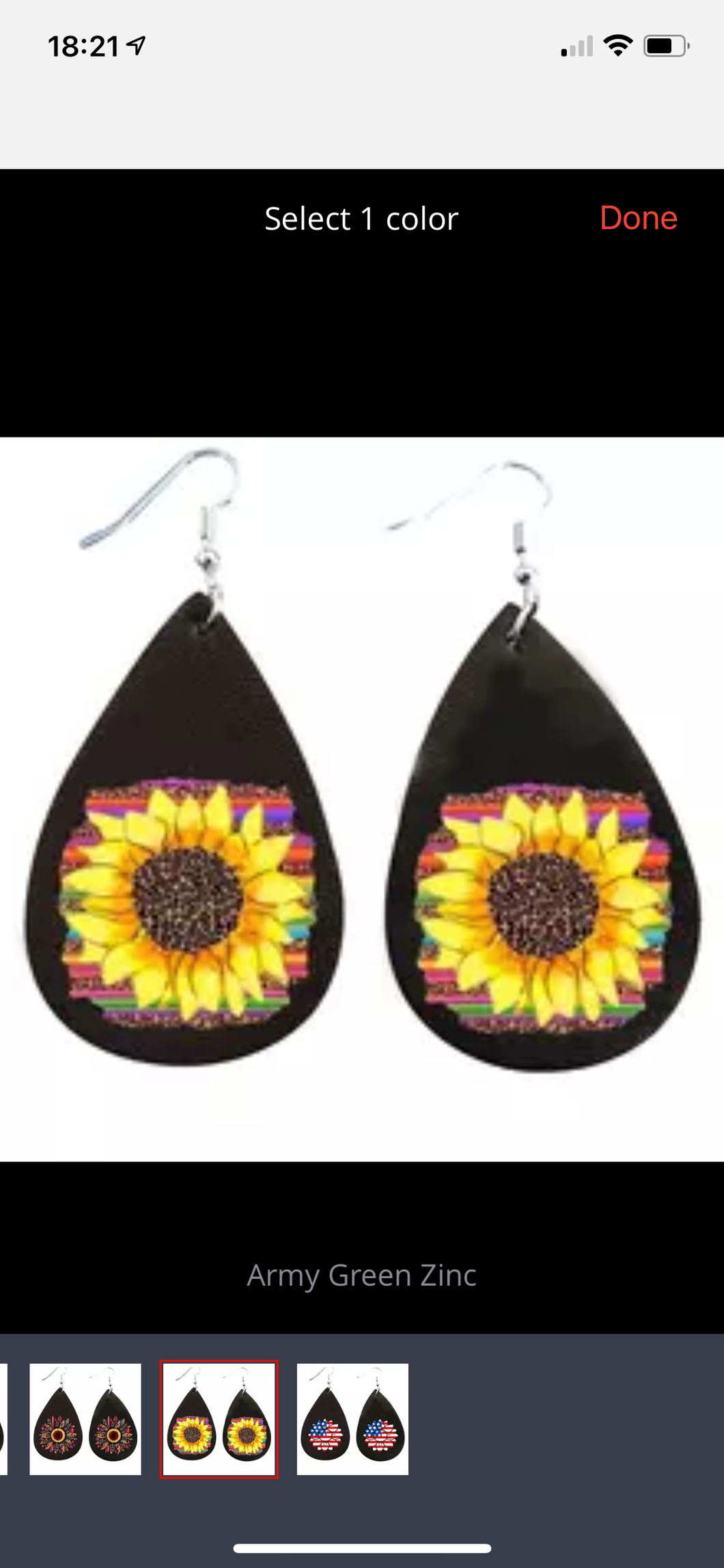 Serape sunflower earrings