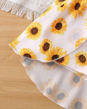 Load image into Gallery viewer, Sunflower Ruffled Romper