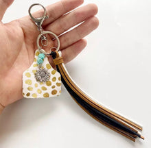 Load image into Gallery viewer, Sunflower Charm key chain