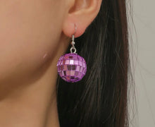 Load image into Gallery viewer, Disco ball earrings